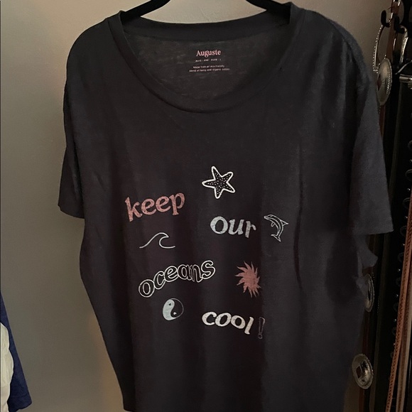 Auguste The Label Black Graphic Tee - Picture 1 of 3